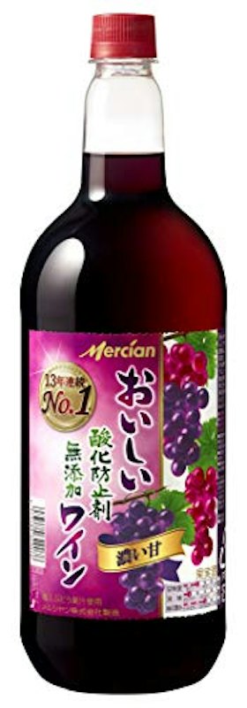 おいしい酸化防止剤無添加赤ワイン ジューシー赤 1