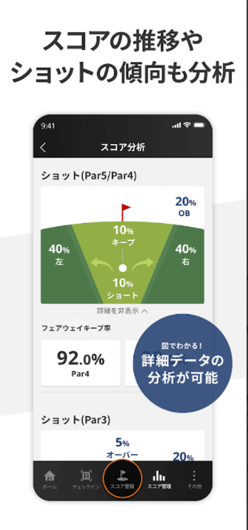 楽天ゴルフスコア管理アプリ 7