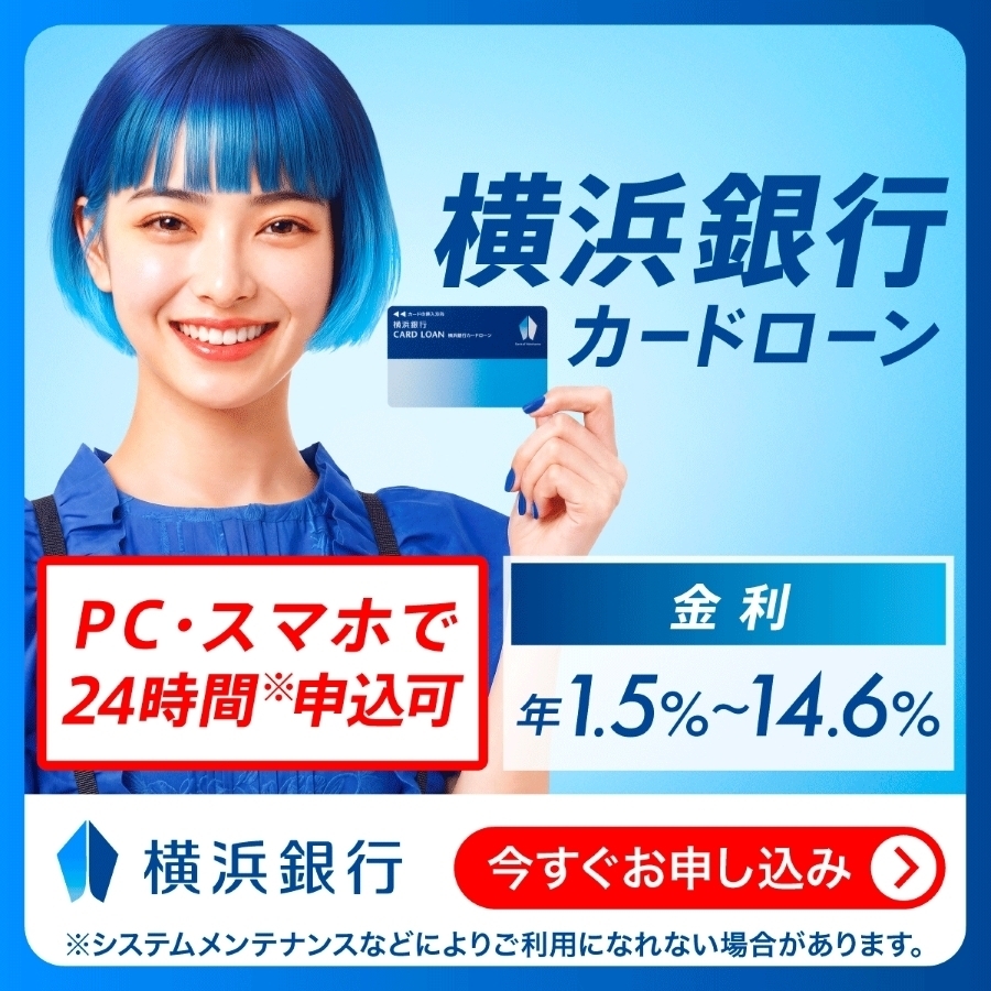 横浜銀行 横浜銀行カードローン 検証レビュー評価 1