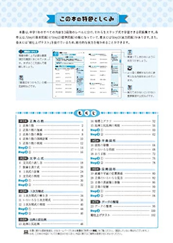 中1 標準問題集 数学 2