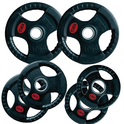 ☆新品・送料無料☆バーベルプレート計25kg(5kg×4枚、2.5kg×2枚