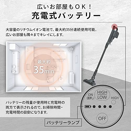 充電式サイクロンスティッククリーナー 7
