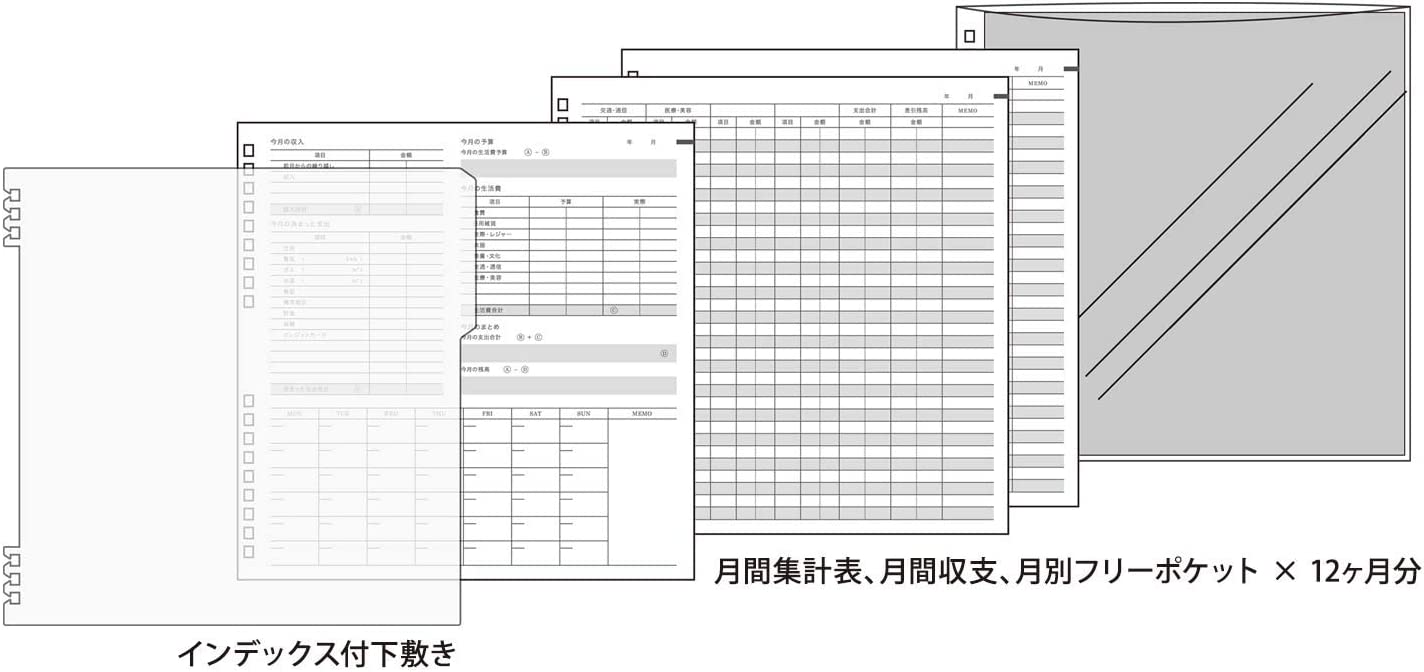 ハウスキーピングブック パヴォ 家計簿 2