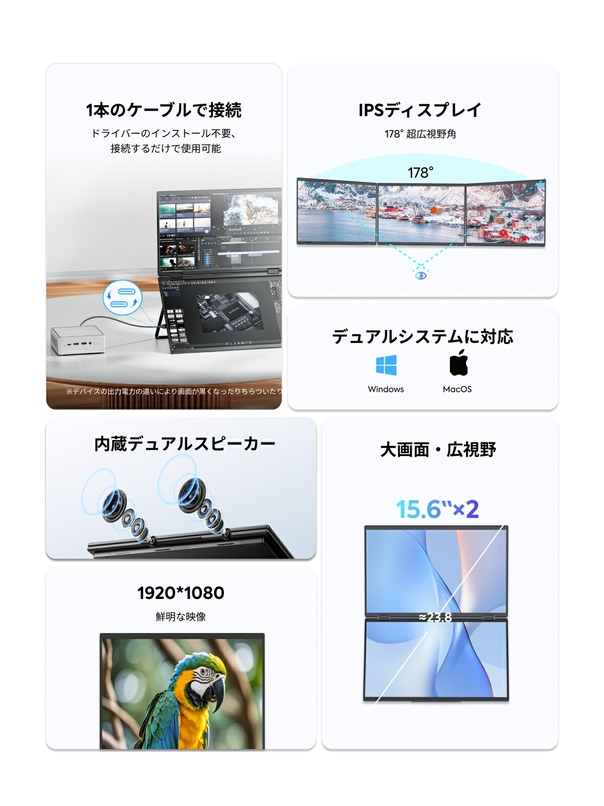 デュアル モバイルモニター 2