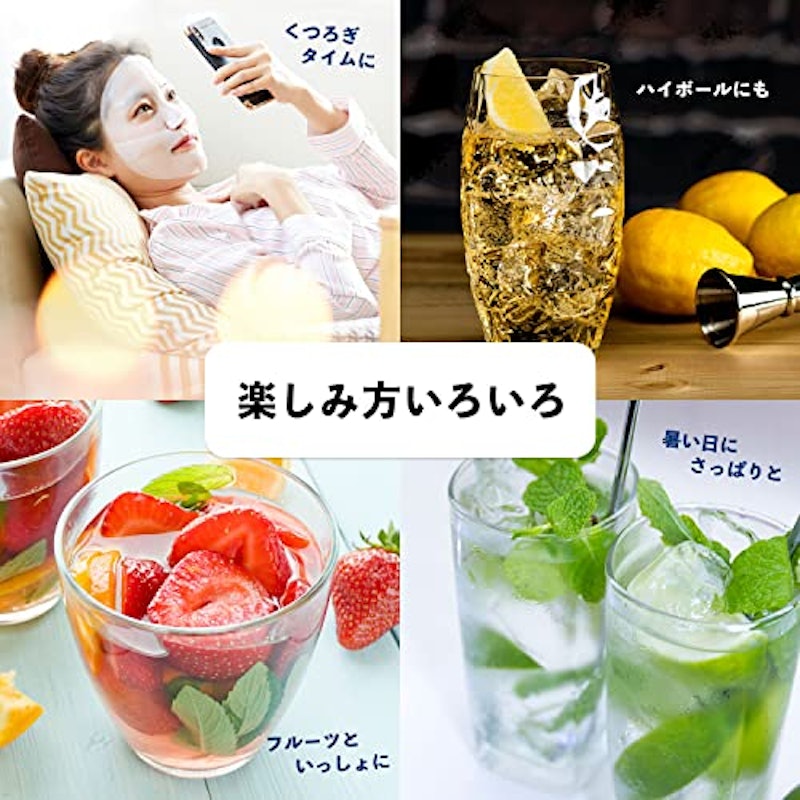 ラベルレス 強炭酸水 レモン 6