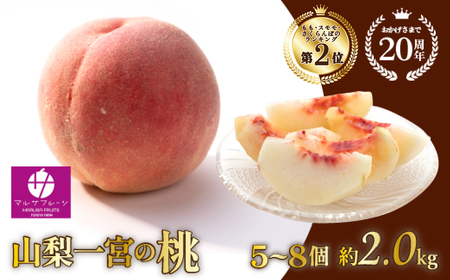 山梨一宮産の桃 1