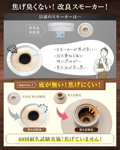グラストップ燻製器 家庭用 3