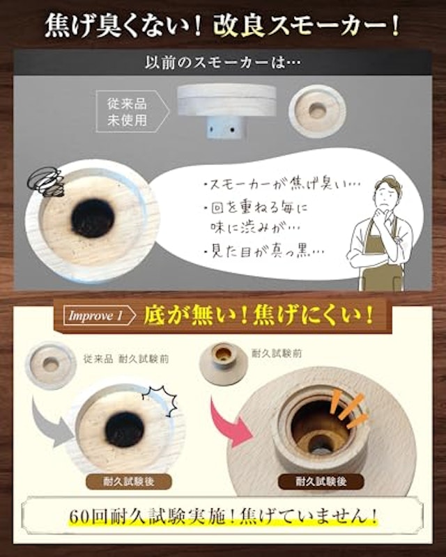 グラストップ燻製器 家庭用 3