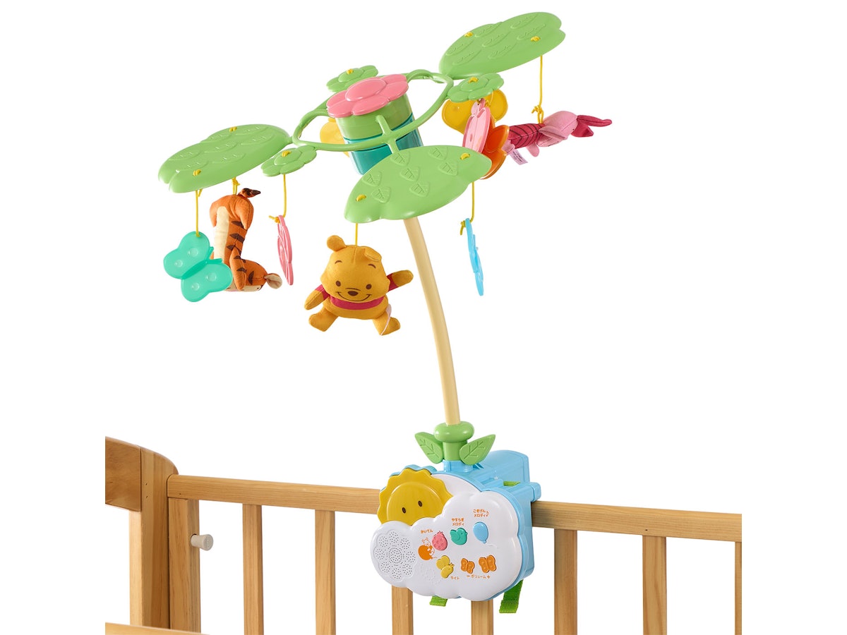 【ディズニー】美品、くまのプーさん 選べる回転6WAYジムにへんしんメリー タカラトミー くまのプーさん えらべる回転6WAYジムにへんしん