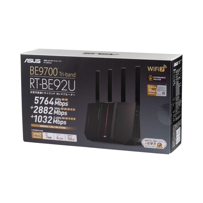 ASUS RT-BE92Uを検証レビュー!Wi-Fiルーター・無線LANルーターの ASUS RT-BE92Uを検証レビュー!Wi-Fiルーター・無線LANルーターの