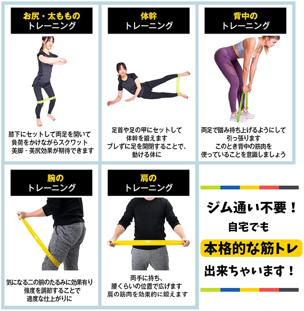 22年 エクササイズバンドのおすすめ人気ランキング10選 Mybest