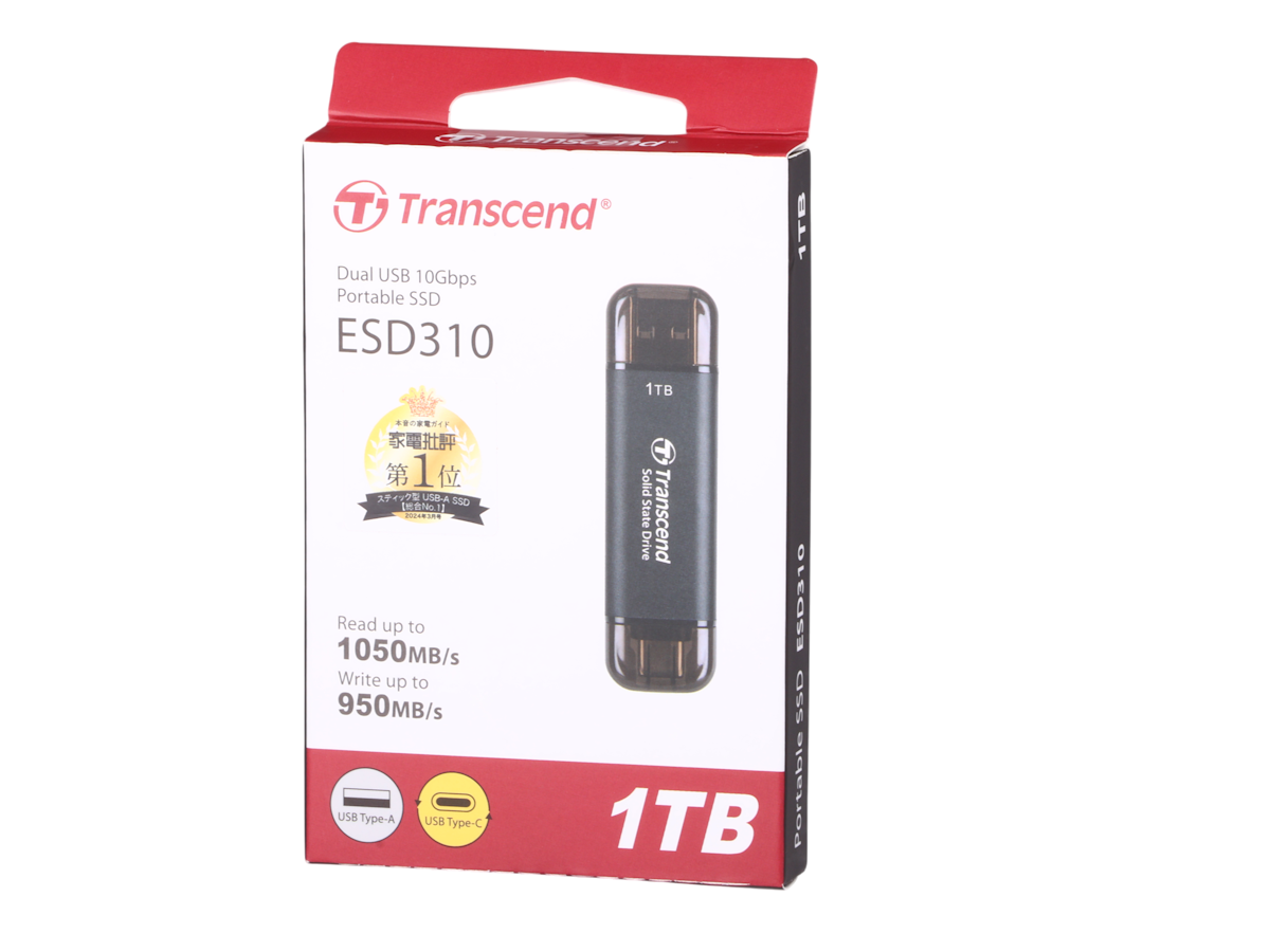 Transcend Information ポータブルSSD TS1TESD310Cを検証 Transcend Information ポータブルSSD TS1TESD310Cを検証