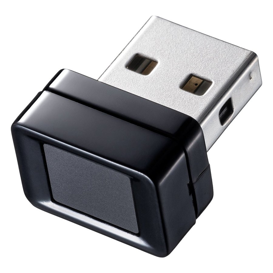FORCE TECH USB指紋認証キー USBスタンド付 Windows Hello 対応 360° 指紋センサー 搭載 Windows11  Windows10 ウインドウズハロー 静電容量方式 高速 指紋登録10件 国内サポート USBドングル ブラック フォーステック  FTC-FPUSB2 (C)