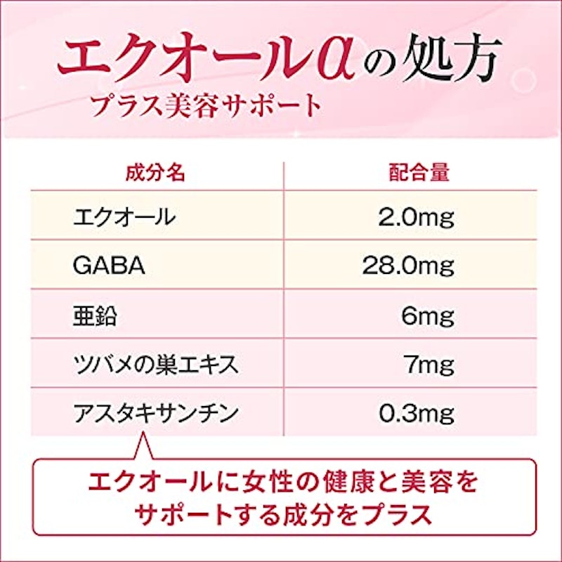 発酵大豆イソフラボン エクオールα +美容サポート 4