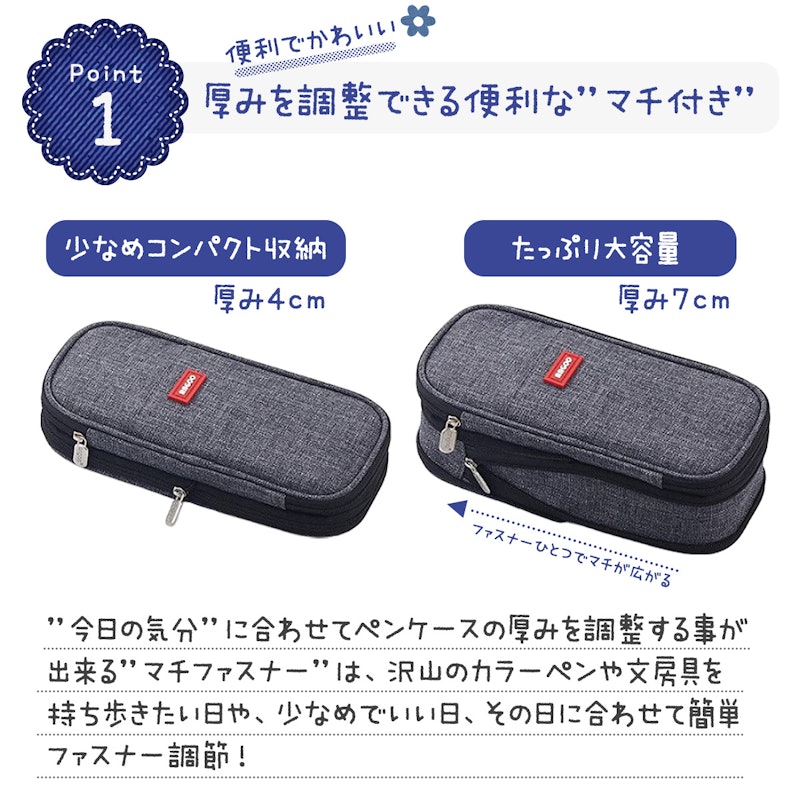 ラウンドファスナーペンケース 2
