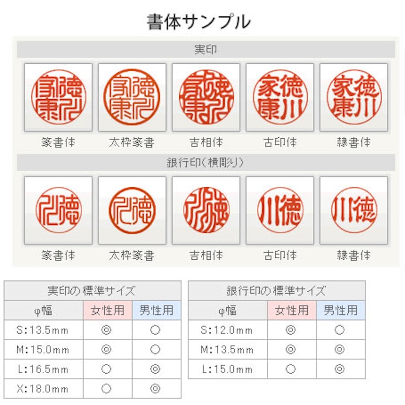 実印・銀行印 SSセット 2