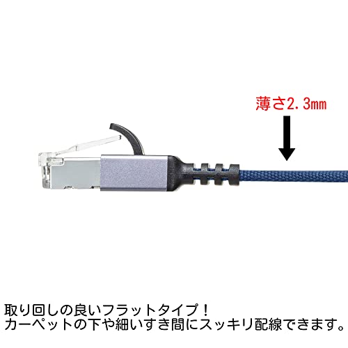 カテゴリ6AメッシュフラットLANケーブル 3