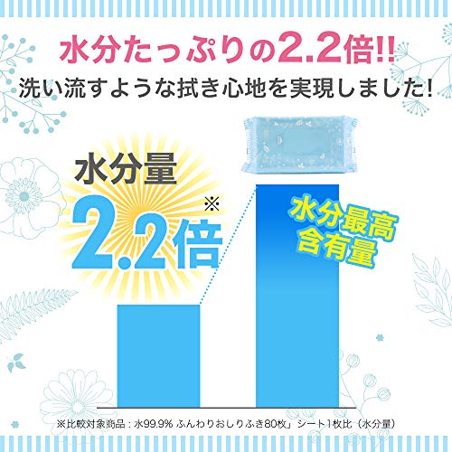 水99.9%水分たっぷり厚手のおしりふき  2