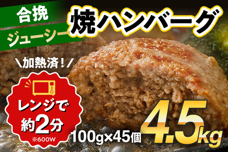 合挽焼ハンバーグ 1