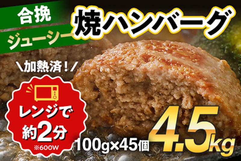 合挽焼ハンバーグ 1