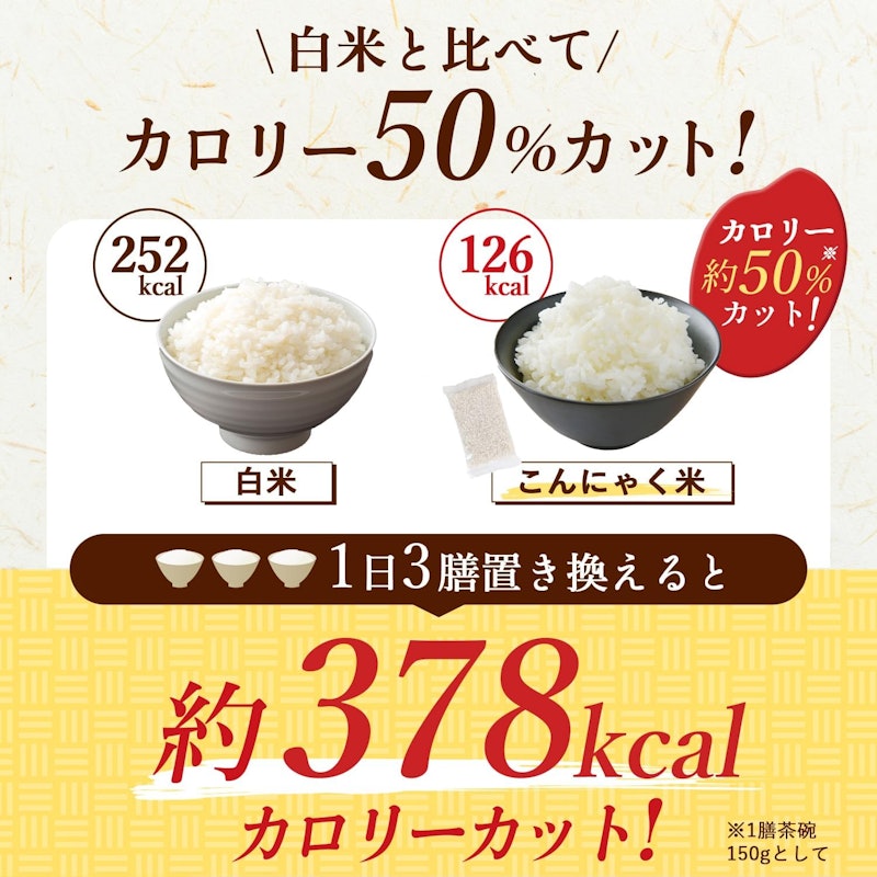 きららひめ こんにゃく米 3