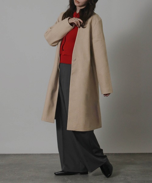 ノーカラーコート 15