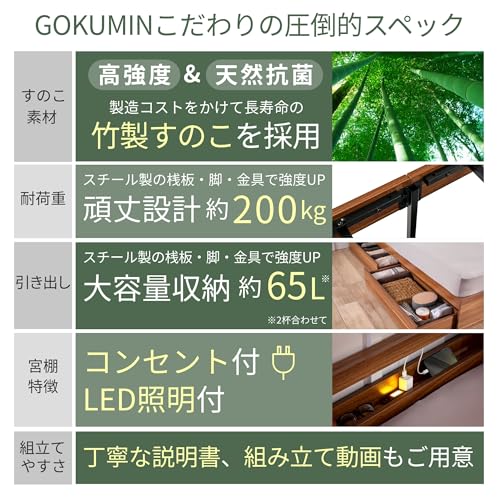 コンフォートバンブーベッド 7