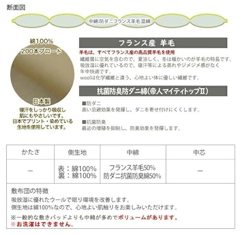 眠り姫 敷きパッド 4