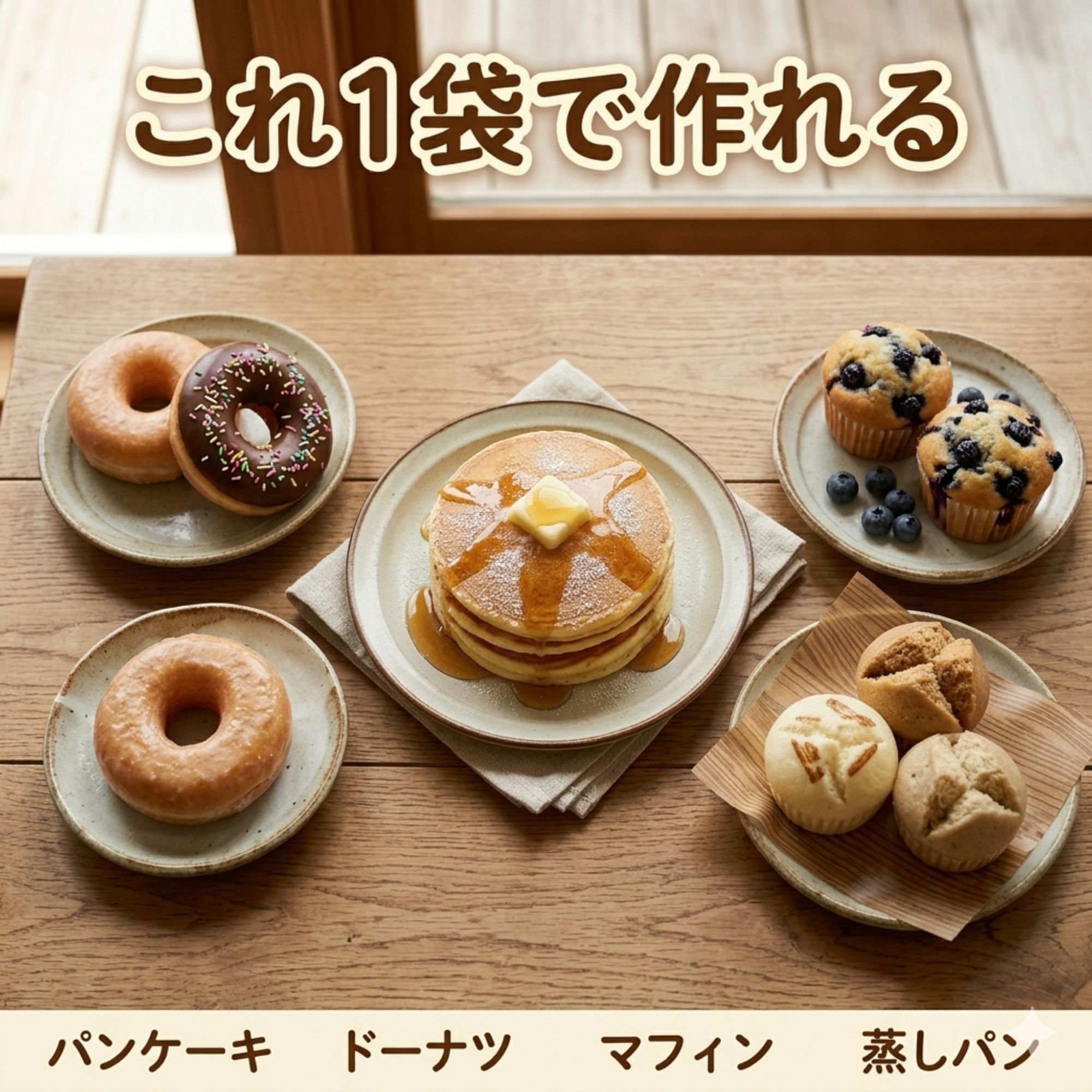 ドーナツ屋が本気で作ったパンケーキミックス粉 2