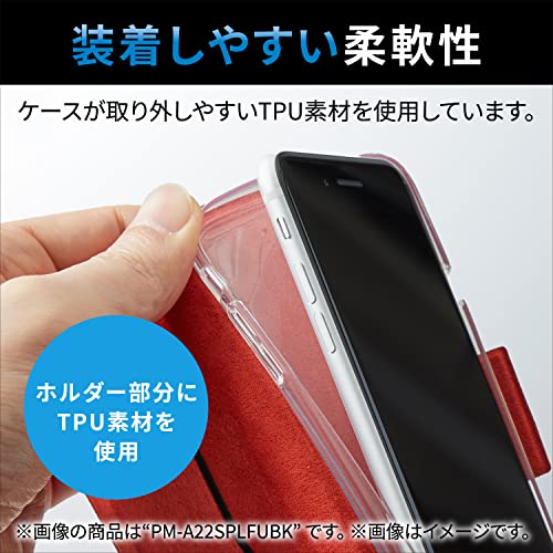 手帳型レザーケース UltraSlim Flowers 磁石付 4
