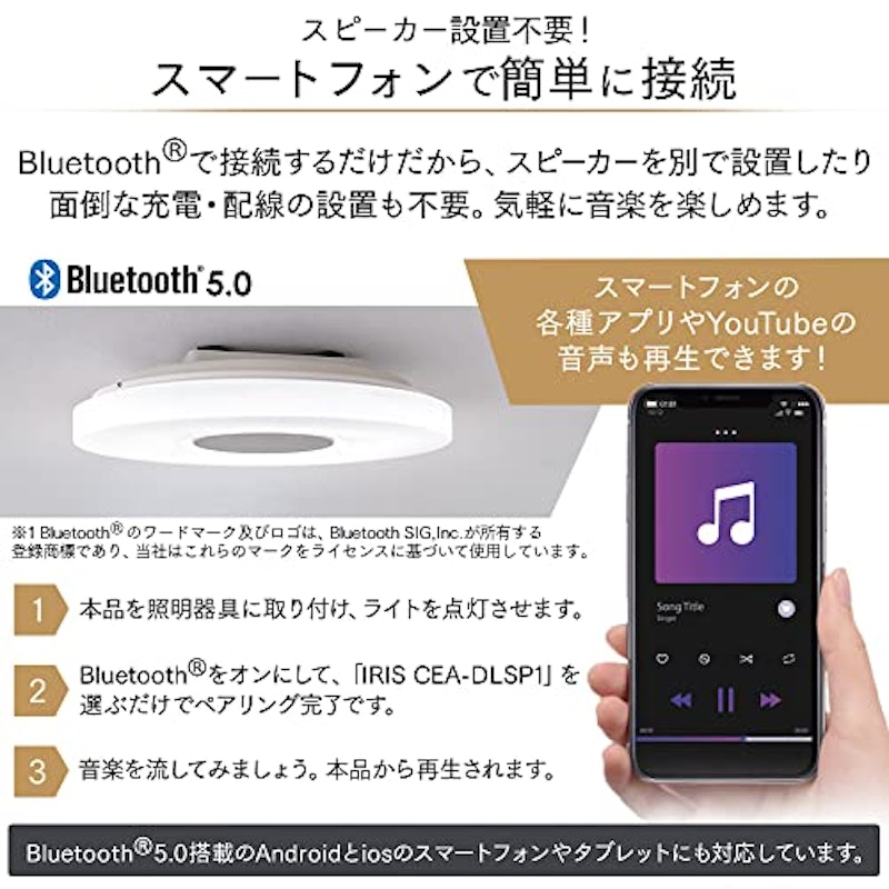 スピーカーシーリングライト 4