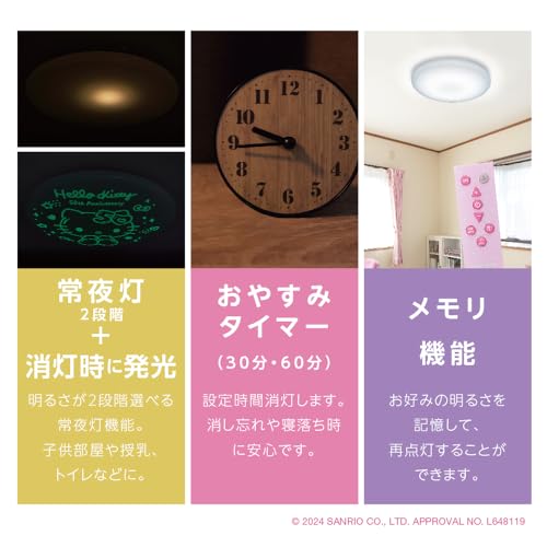 シーリングライト ハローキティ50周年記念 5