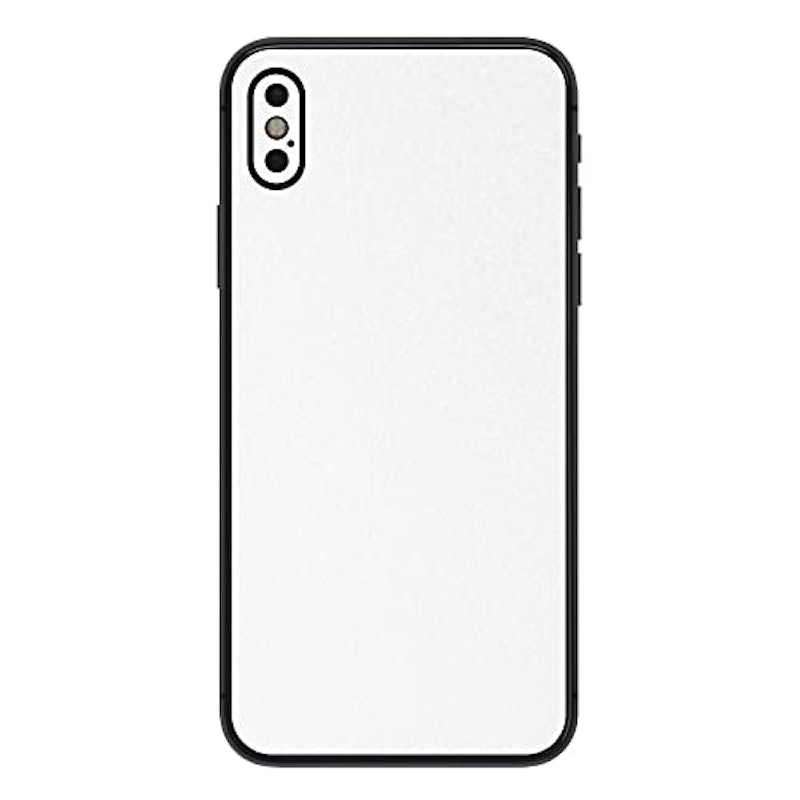 iPhoneXS スキンシール ホワイトレザー(背面) 1