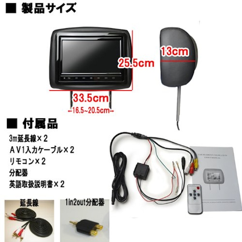10.1インチヘッドレストモニター 2