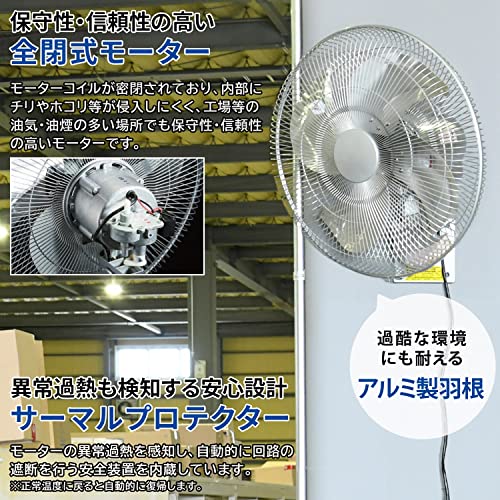 アルミ壁掛け扇 5