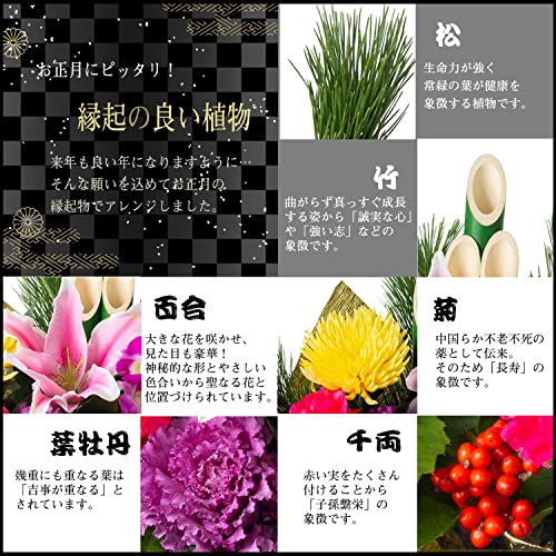 迎春アレンジ お正月の花 3