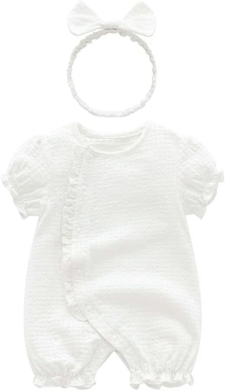ベビー服半袖夏服カバーオール前開きロンパース 1