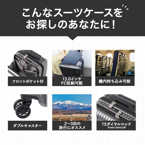 フロントポケットスーツケース 3