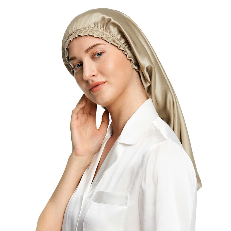 シルク製 ロング丈ナイトキャップ 5