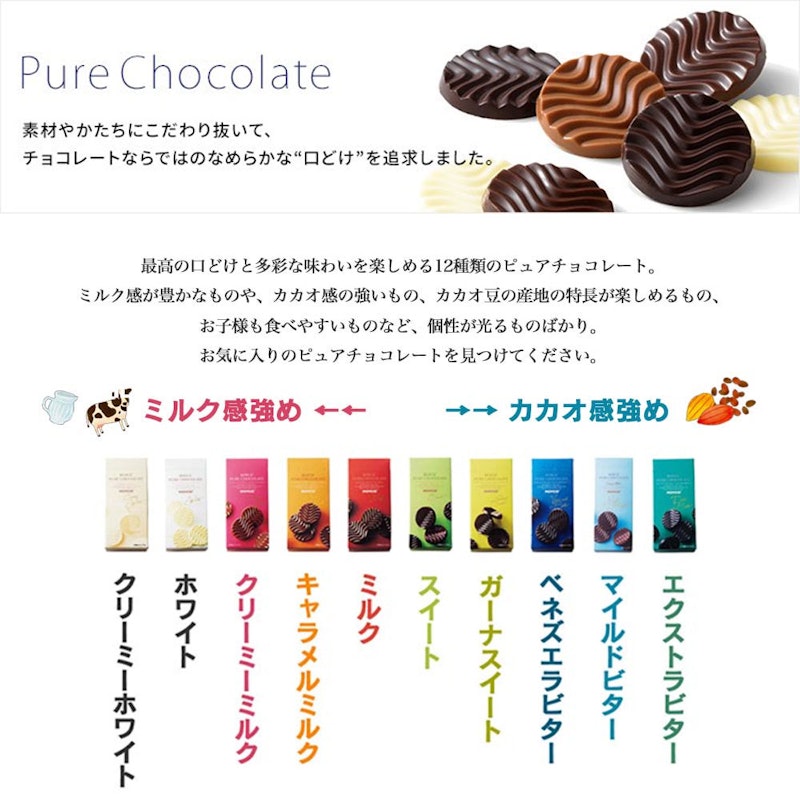 ピュアチョコレートクリーミーミルク&ホワイト 3
