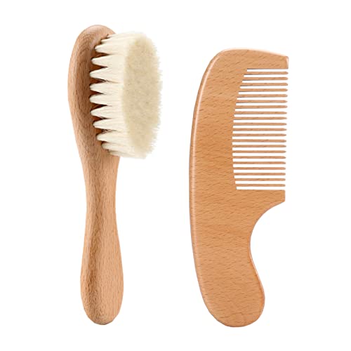 ベビーヘアブラシ 新生児用コームセット 1