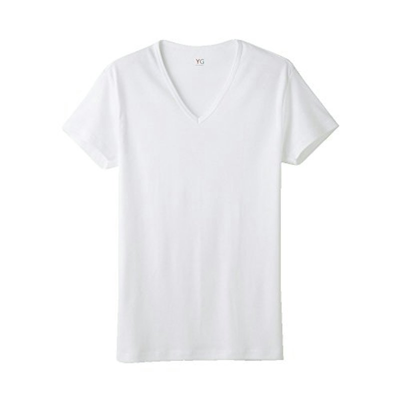 やわらか 綿100% 半袖 VネックインナーTシャツ
