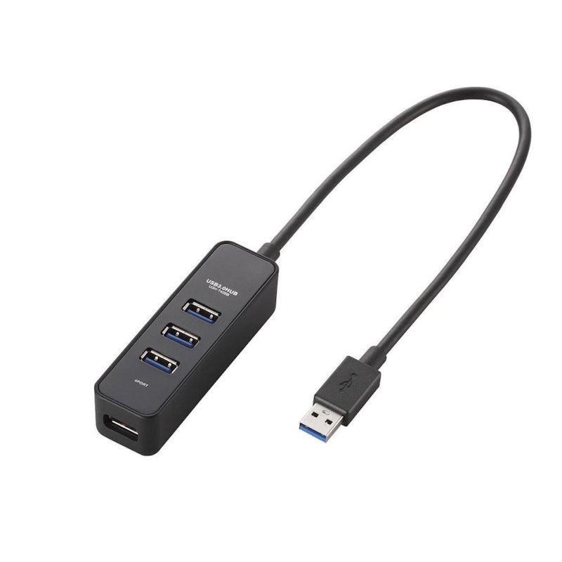 マグネット付き4ポートUSB3.0ハブ 1