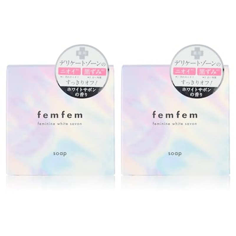 "femfem フェミニンホワイトサボン 2個セット" 1