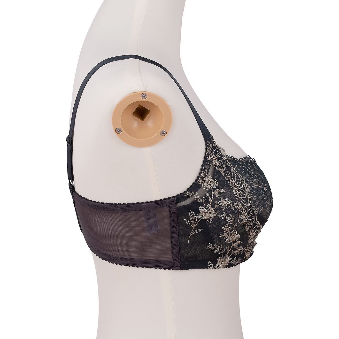 ワコール　リボンブラ　脇高サイドすっきり ３／４カップブラ　D80 リボンブラ 脇すっきり ワイヤーブラ（3／4カップ