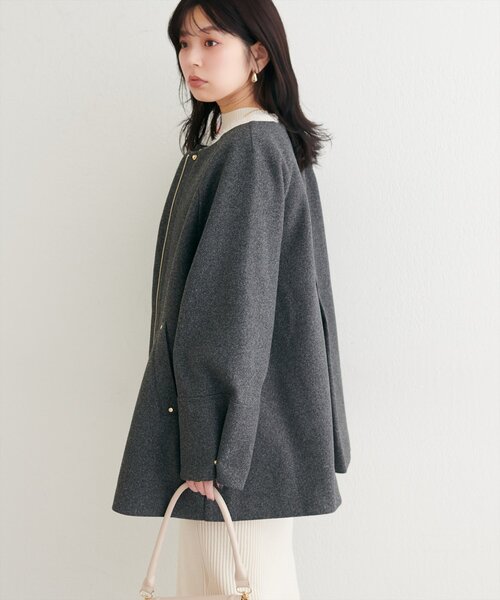 osono 2WAYノーカラーコート 3