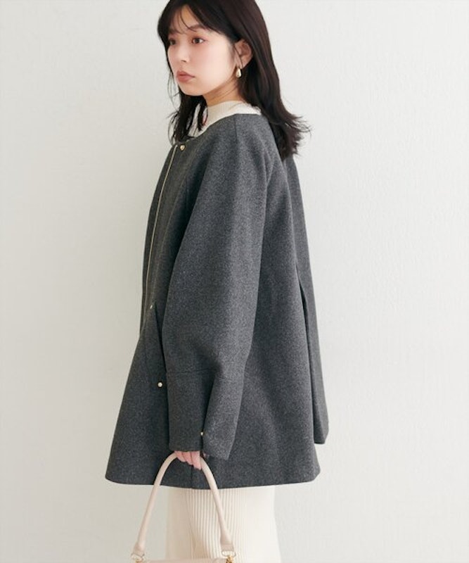osono 2WAYノーカラーコート 3