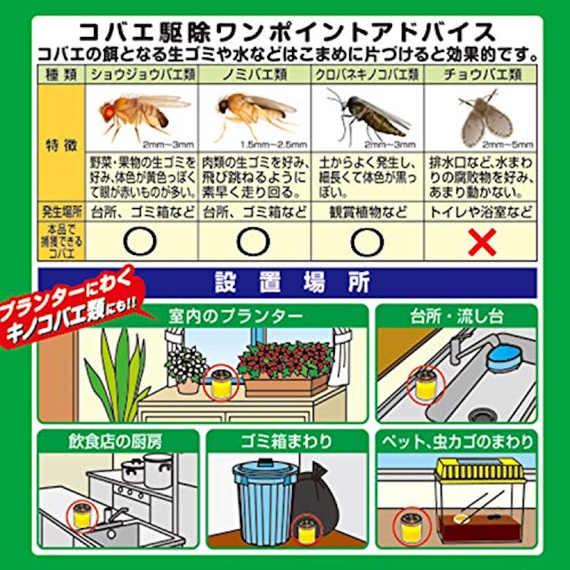 Wトラップ コバエとり 大容量 3