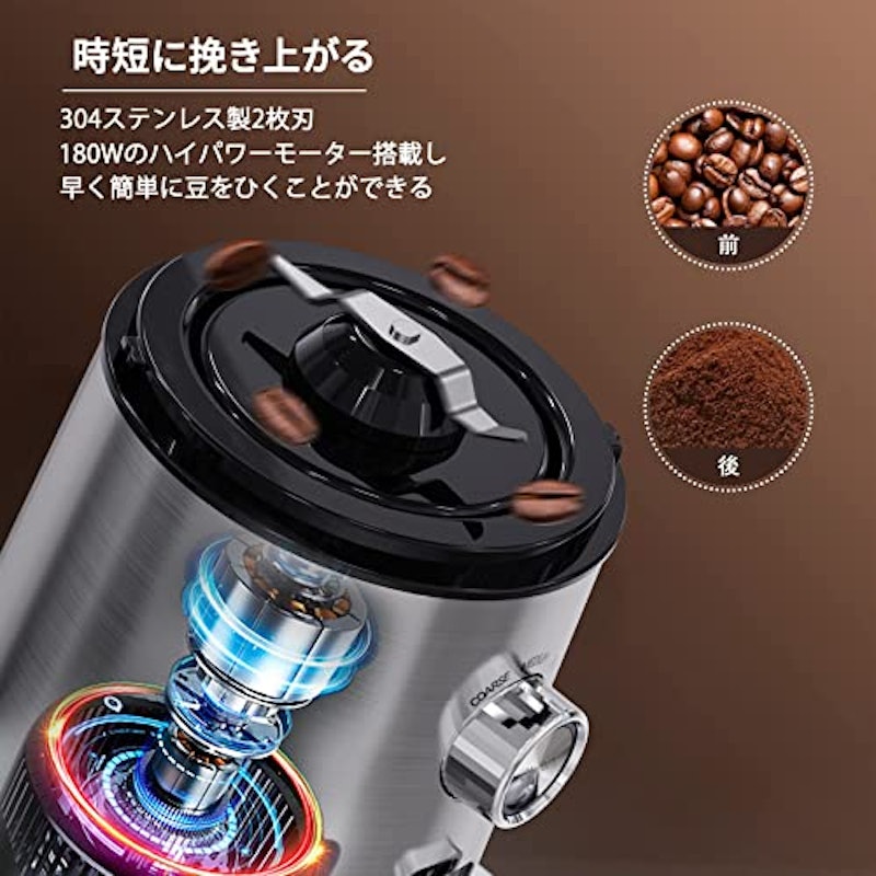 コーヒーミル電動 4