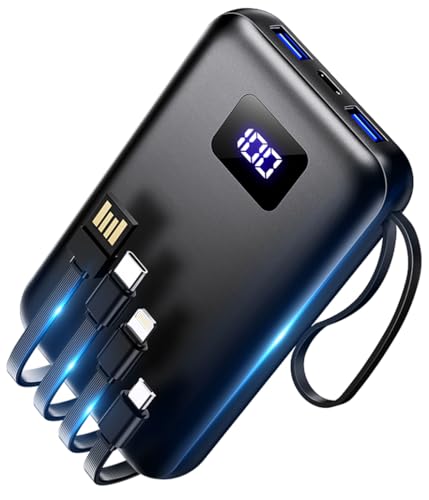 ケーブル内蔵モバイルバッテリーのおすすめ人気ランキング【2025